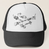 E50 geëxplodeerd trucker pet (Voorkant)