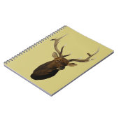 E51 Bull Elk hoofd Notitieboek (Linkerzijde)