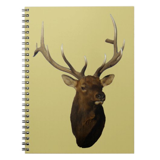 E51 Kop van Bull Elk Notitieboek (Voorkant)