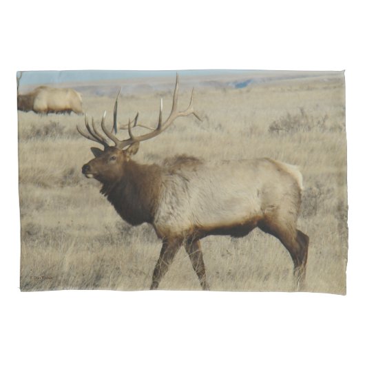 E55 Grote Bull Elk door River Hills Kussensloop (Voorkant)