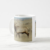 E55 Grote Bull Elk Stier Koffiemok (Voorkant links)