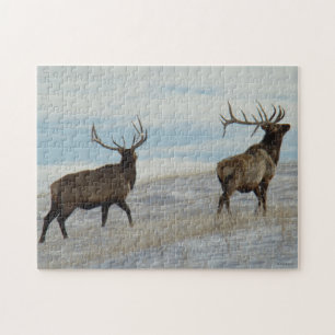 E57 Bull Elk Lucky 13 Stier Legpuzzel