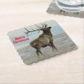 E58 Big Bull Elk Lucky 13 Coaster Kartonnen Onderzetters (Gebogen)
