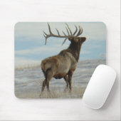 E58 Bull Elk Lucky 13 Stier Muismat (Met muis)