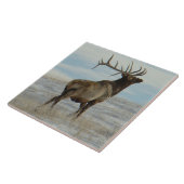 E58 Bull Elk Lucky 13 Stier Tegeltje (Zijkant)