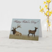 E5 Bull Elk en Yearling Kaart (Gele Bloem)