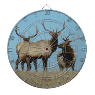 E60 Bull Elk sky Lined Dartbord