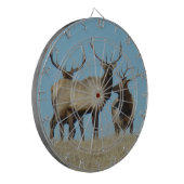E60 Bull Elk sky Lined Dartbord (Voorkant Links)