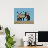 E60 Stiereland Skylijning Poster (Thuiskantoor)