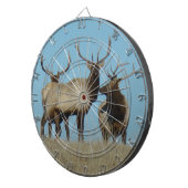 E60 Wapitihengst lucht omlijnd Dartbord (Voorkant Rechts)