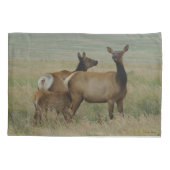 E61 Koe-eland en kalf Kussensloop (Achterkant)