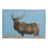 E62 Bull Elk Sky Lined Kussensloop (Achterkant)