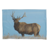 E62 Bull Elk Sky Lined Kussensloop (Voorkant)