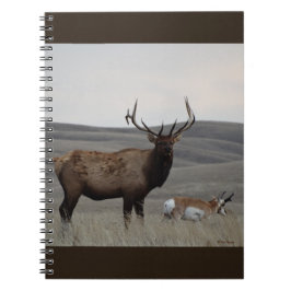 E63 Bull Elk en Pronghorn Antelope Buck Notitieboek