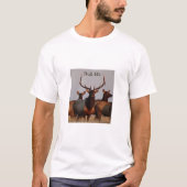 E66 Elk bull en Koeien T-shirt (Voorkant)