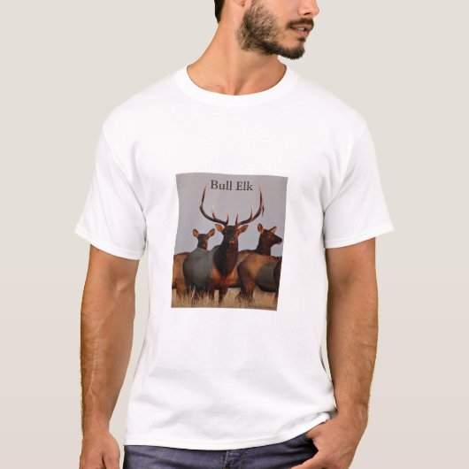 E66 Elk bull en Koeien T-shirt (Voorkant)