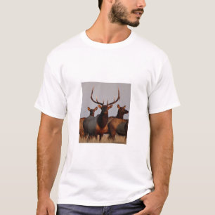 E66 Elk bull en Koeien T-shirt