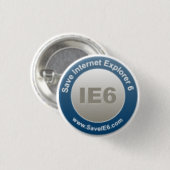 E6-badge opslaan ronde button 3,2 cm (Voorkant /achterkant)