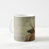 E6 Bull Elk in Velvet Koffiemok (Voorkant links)