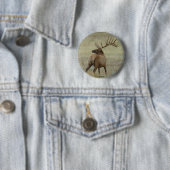 E6 Bulleneland in fluweel Ronde Button 5,7 Cm (In situ)