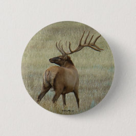 E6 Bulleneland in fluweel Ronde Button 5,7 Cm