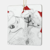 E7- en E8-kerstversiering Keramisch Ornament (Links)