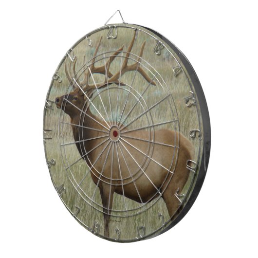 E8 Bull Elk in Velvet Dartbord (Voorkant Rechts)