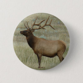 E8 Bull Elk in Velvet Ronde Button 5,7 Cm