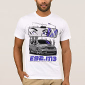 E92 M3 Illustratie sportauto T-shirt (Voorkant)