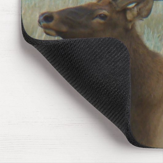 E9 Bull Elk in Velvet Head en Shoulders Muismat (Hoek)