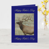 E9 Bull Elk in Velvet Kaart (Gele Bloem)