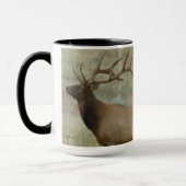 E9 Bull Elk in Velvet Mok (Links)