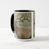 E9 Bull Elk in Velvet Mok (Voorkant links)