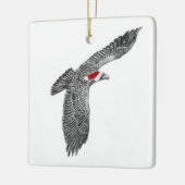 E9 Een nieuwe kerstversiering met de adelaar Keramisch Ornament (Links)