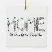 E9 Een nieuwe kerstversiering met de adelaar Keramisch Ornament (Achterkant)