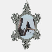 E9 sneeuwvlok tin sneeuwvlok ornament (Links)