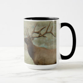 E9 Wapiti-bull in fluweel Mok