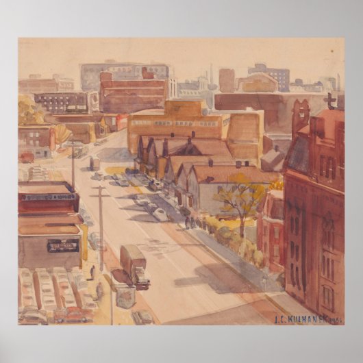 E 18th Street Looking South – Hopper Print (Voorkant)
