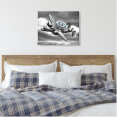 E-2 Hawkeye Canvas Afdruk (Insitu (Slaapkamer))