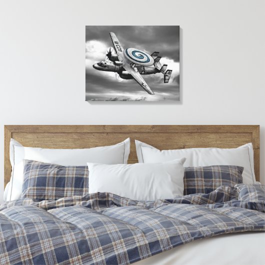 E-2 Hawkeye Canvas Afdruk (Insitu (Slaapkamer))