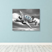 E-2 Hawkeye Canvas Afdruk (Insitu (Houten vloer))