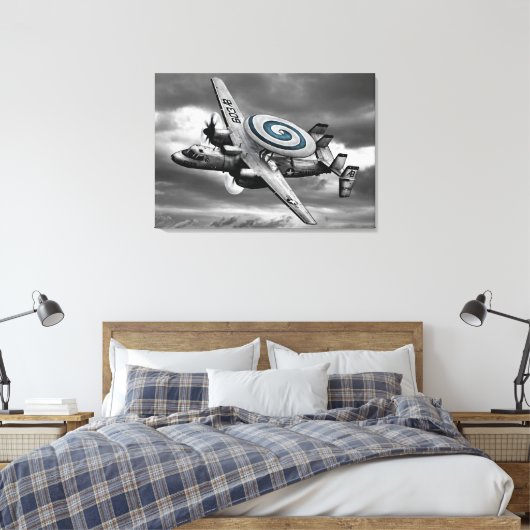 E-2 Hawkeye Canvas Afdruk (Insitu (Slaapkamer))