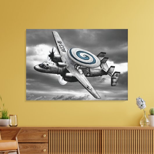 E-2 Hawkeye Canvas Afdruk (Insitu (Woonkamer))
