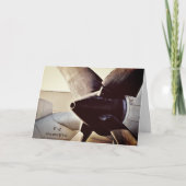 E-2 Hawkeye Propeller Militair Vliegtuig Verjaarda Kaart (Voorkant)