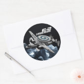 E-2 Hawkeye Ronde Sticker (Envelop)