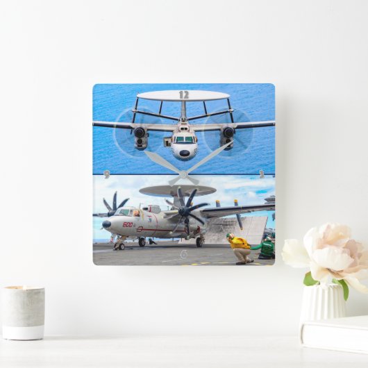 E-2 HAWKEYE VIERKANTE KLOK (Huis)