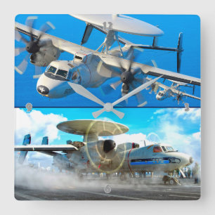 E-2 HAWKEYE VIERKANTE KLOK