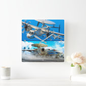 E-2 HAWKEYE VIERKANTE KLOK (Huis)