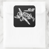 E-2 Hawkeye Vierkante Sticker (Tas)