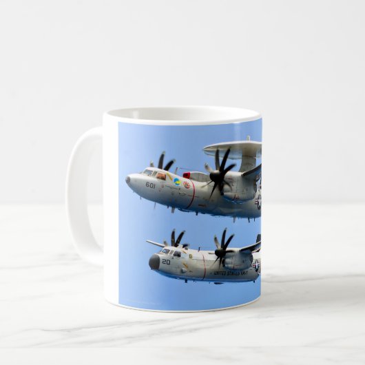 E-2C HAWKEYE en C-2 GREYHOUND Koffiemok (Voorkant links)